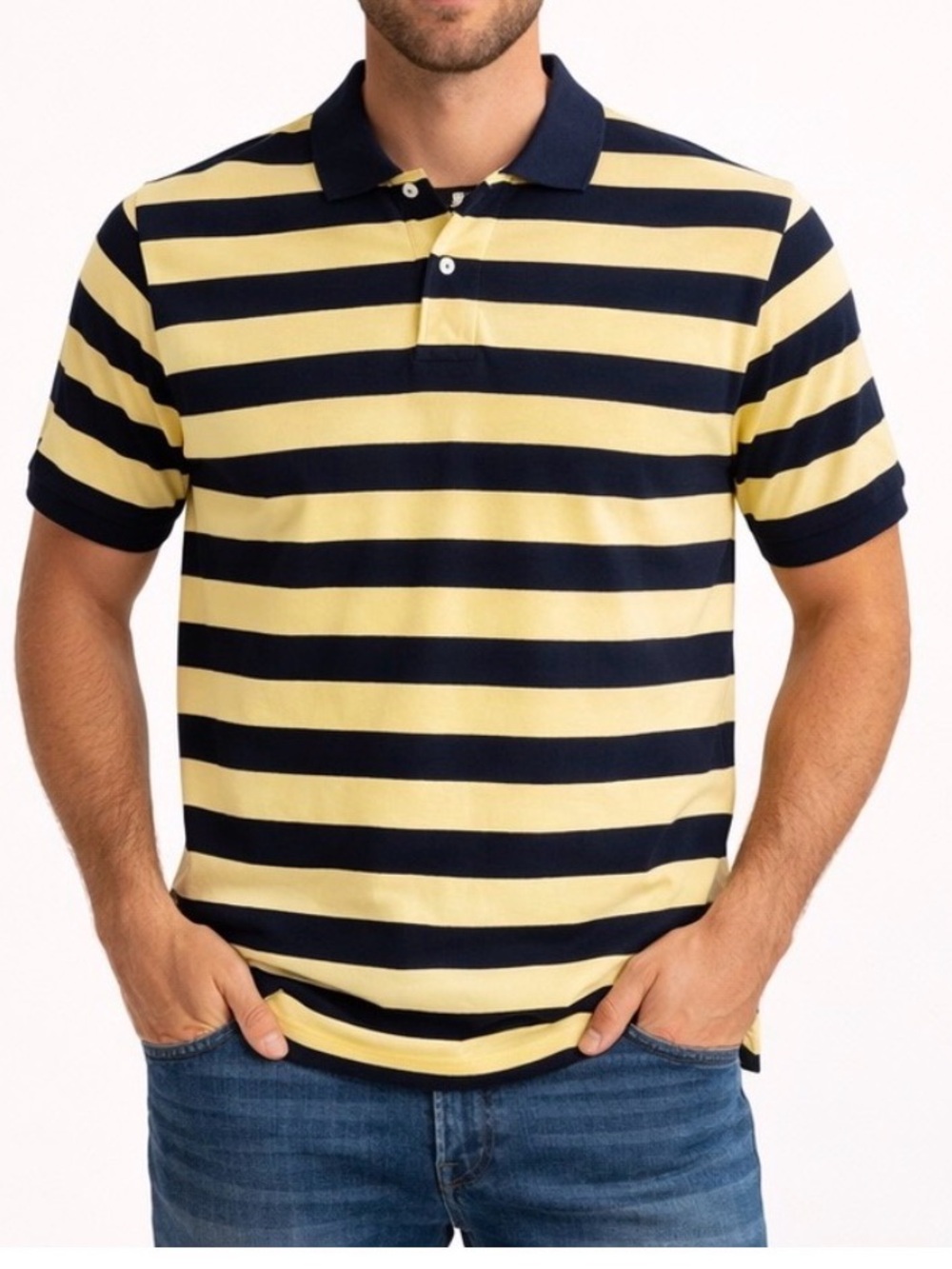 Polo Ralph Lauren Stripped Short Sleeve Polo Shirt Mens XL 100% Cotton